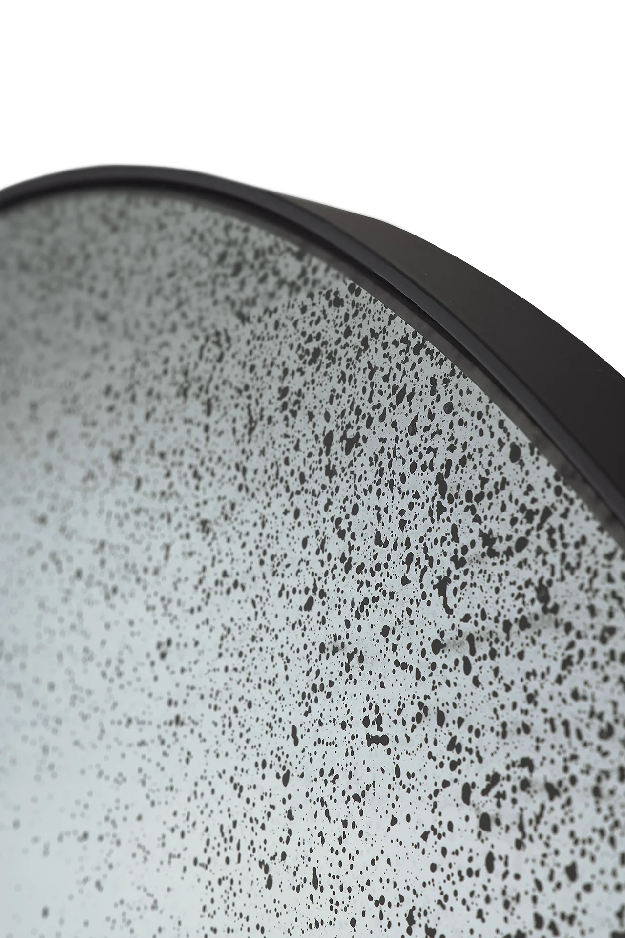 Aged Round Wall Mirror, 36.5, Clear - Image 2