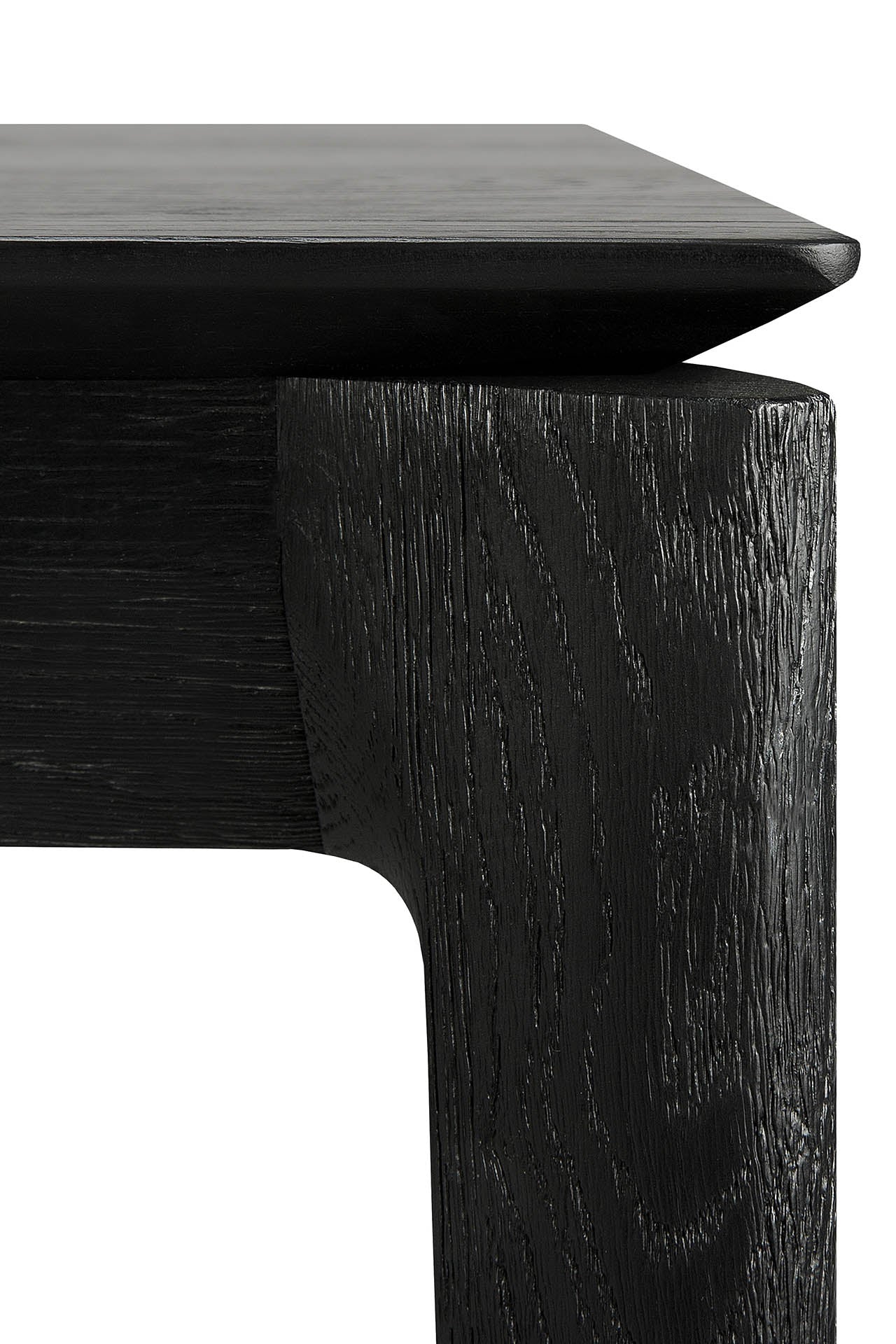 Bok Solid Black Oak Dining Table, 94.5" - Image 6