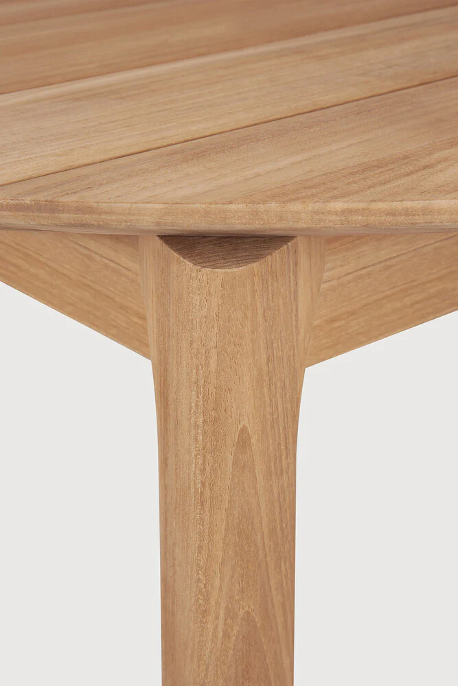 Bok Outdoor Solid Teak Round Dining Table - Image 7