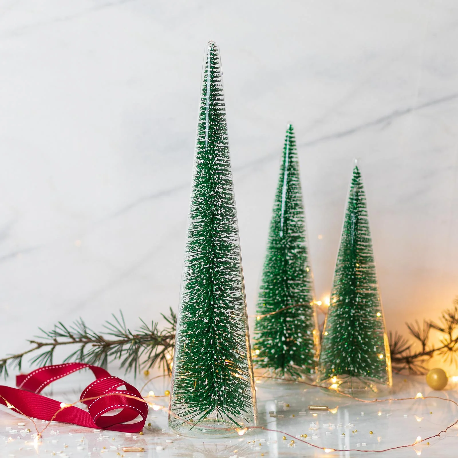 Modern Tree with Green Glitter, XL - Image 7