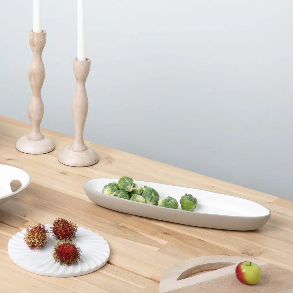 Easton Oval Dish, Dove - Image 2