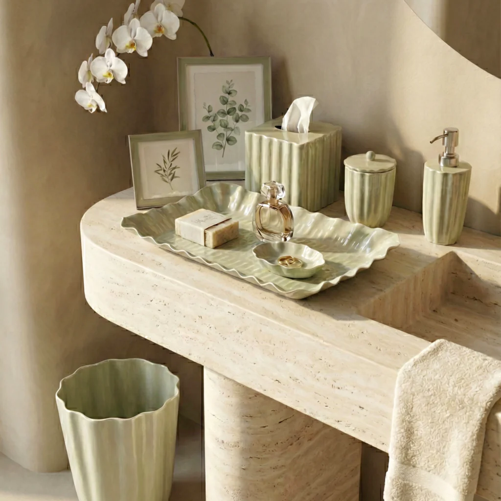 Elyra 5x7 Enamel Frame, Light Green - Image 2