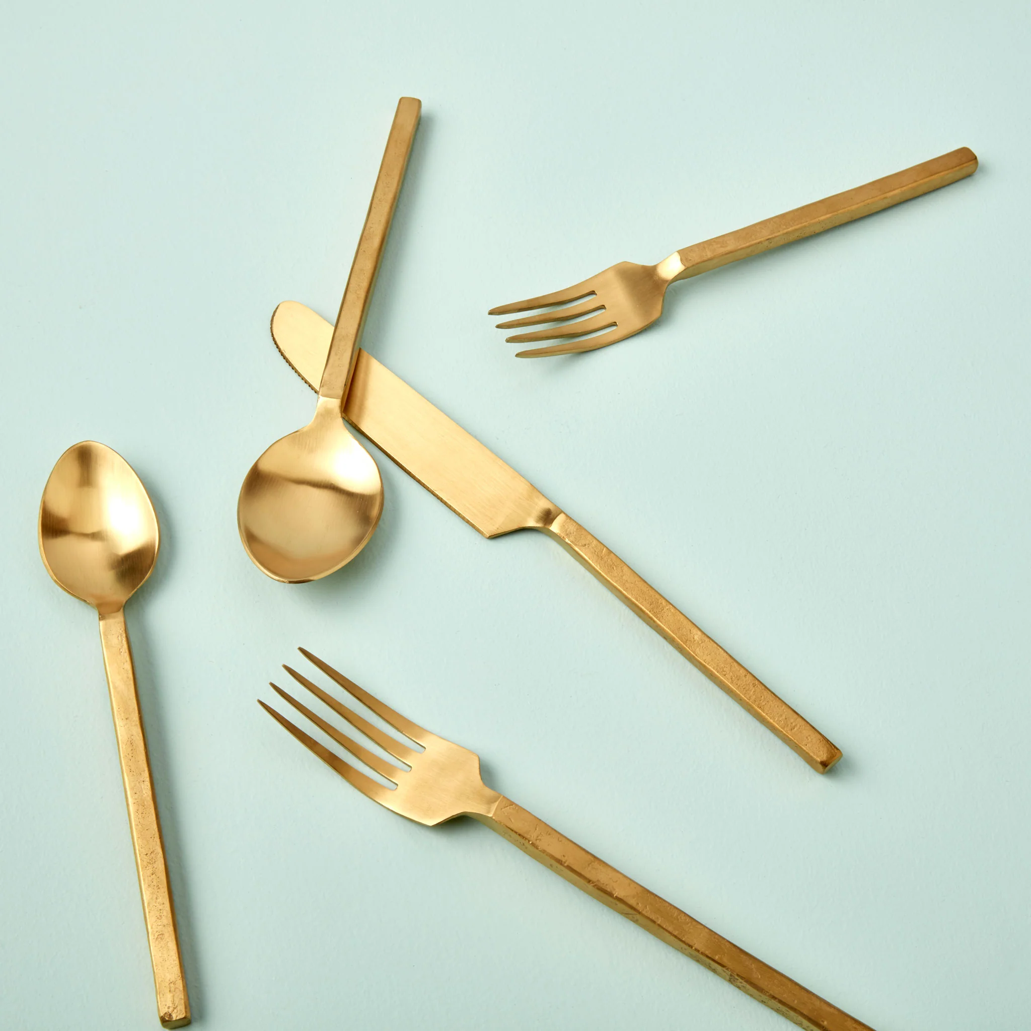 Azura Flatware Set, Gold - Image 6