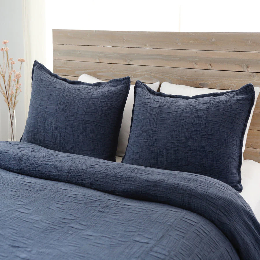 Harbour Euro Sham, Navy - Image 6