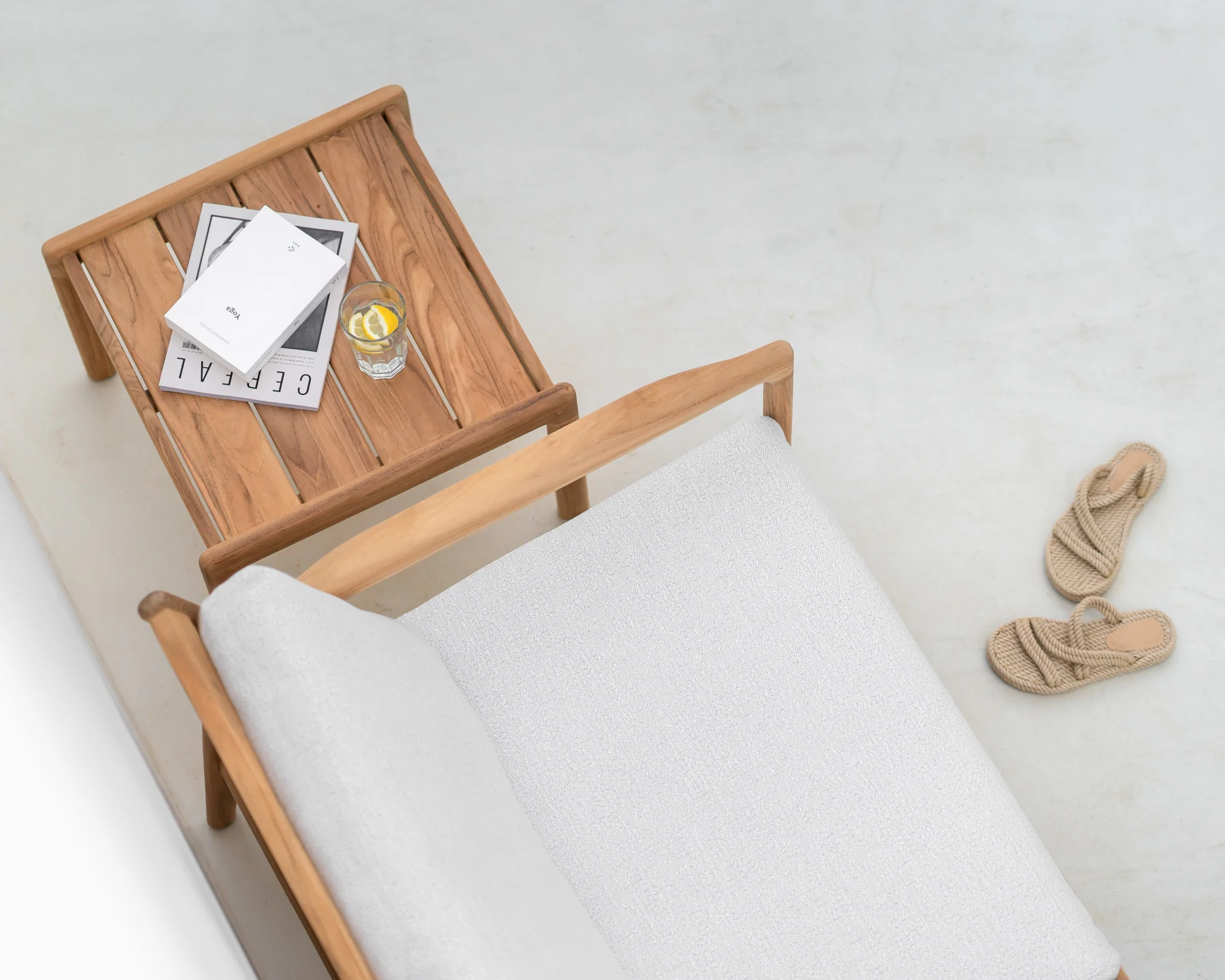 Jack Solid Teak Outdoor Side Table - Image 6
