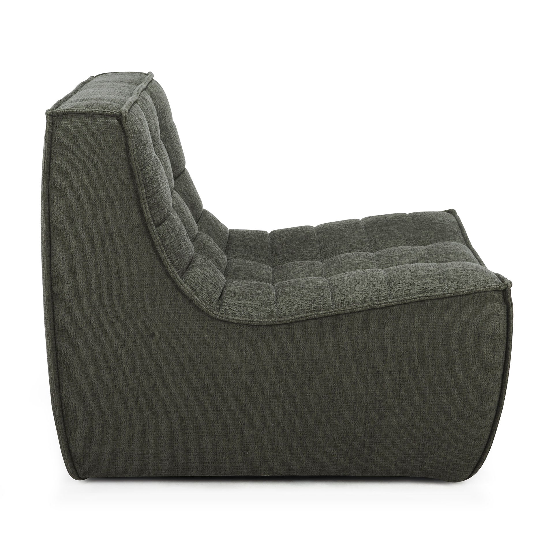 N701 Single Seater Eco Fabric Sofa, Moss - Image 4