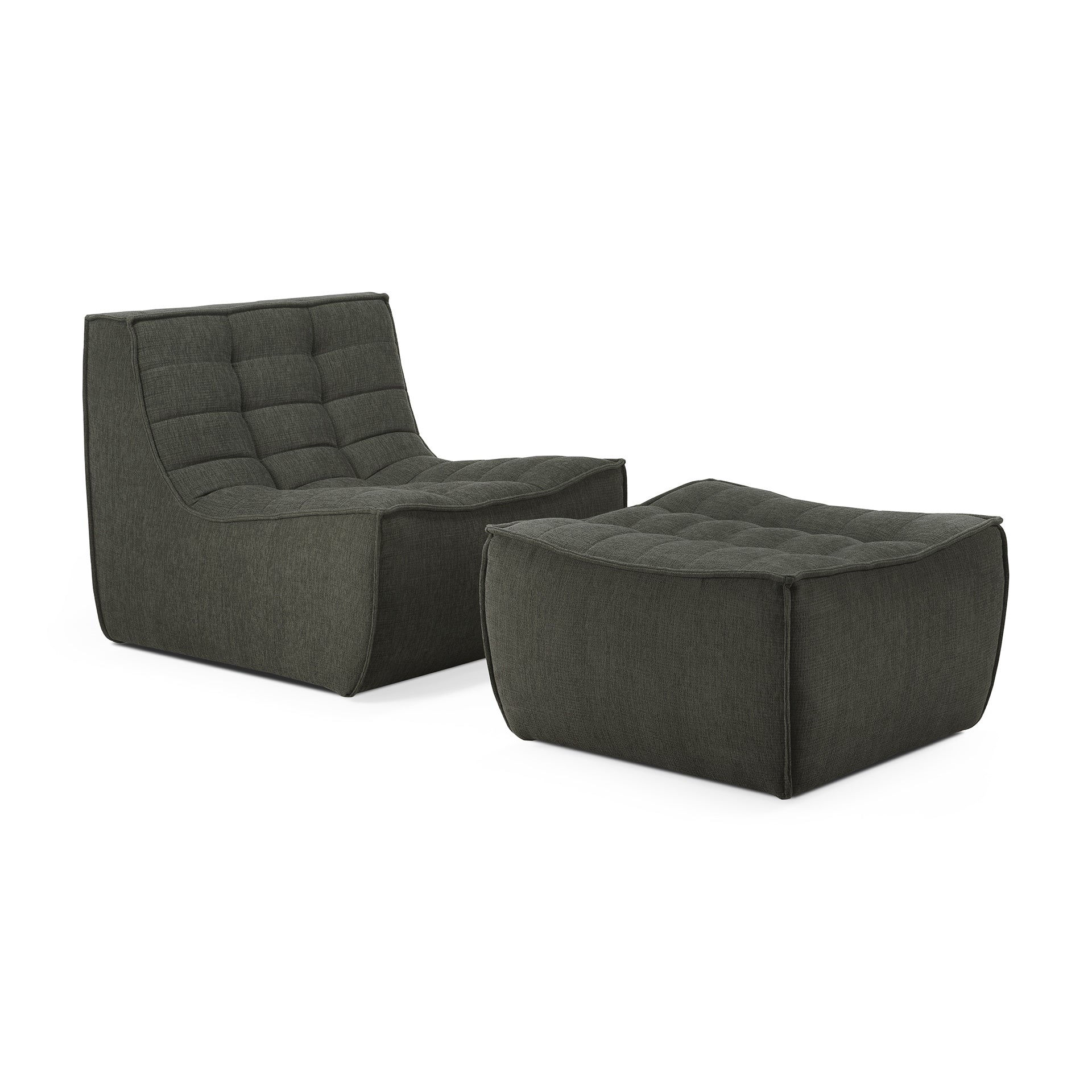 N701 Single Seater Eco Fabric Sofa, Moss - Image 5