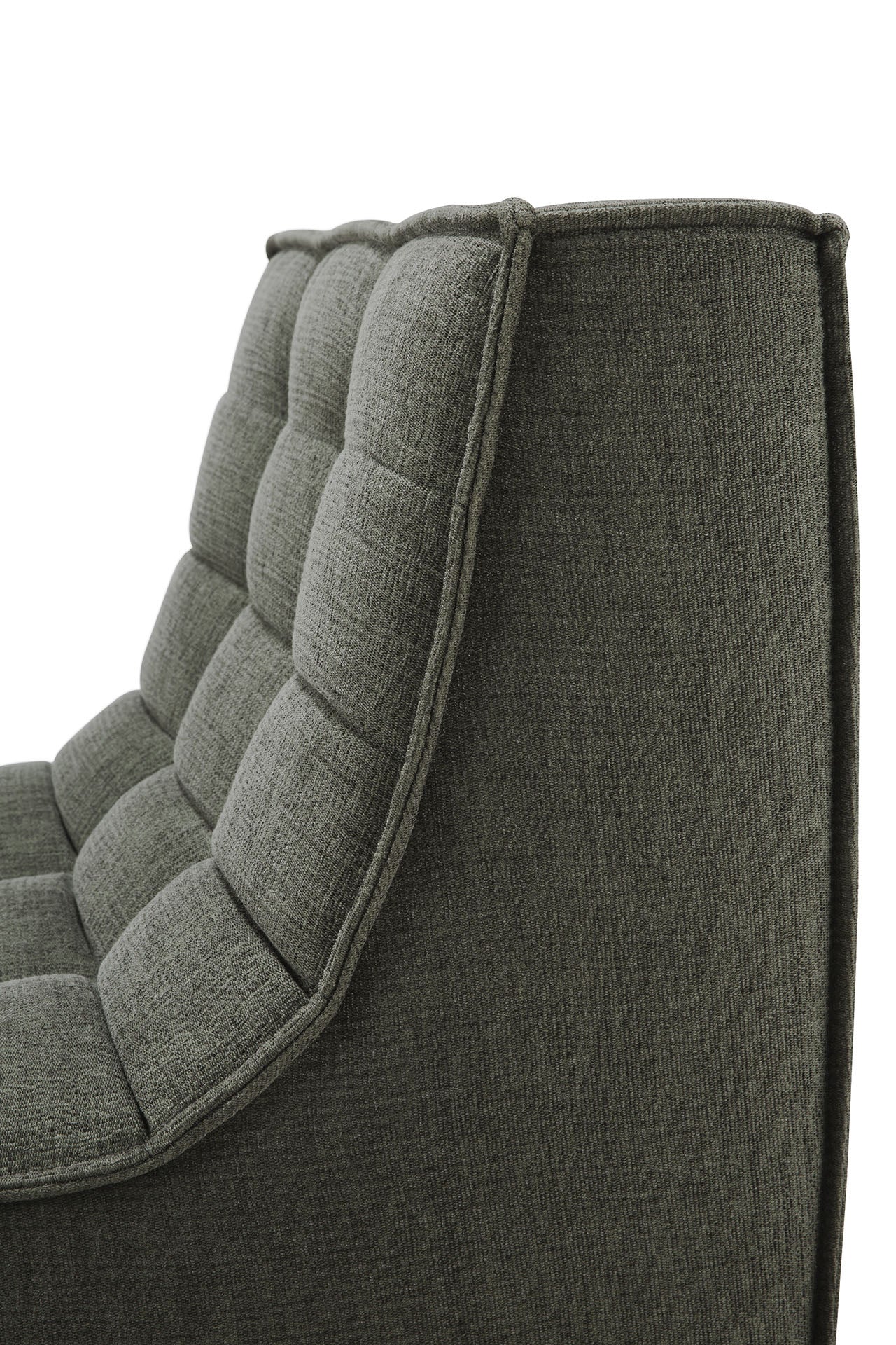 N701 Single Seater Eco Fabric Sofa, Moss - Image 6