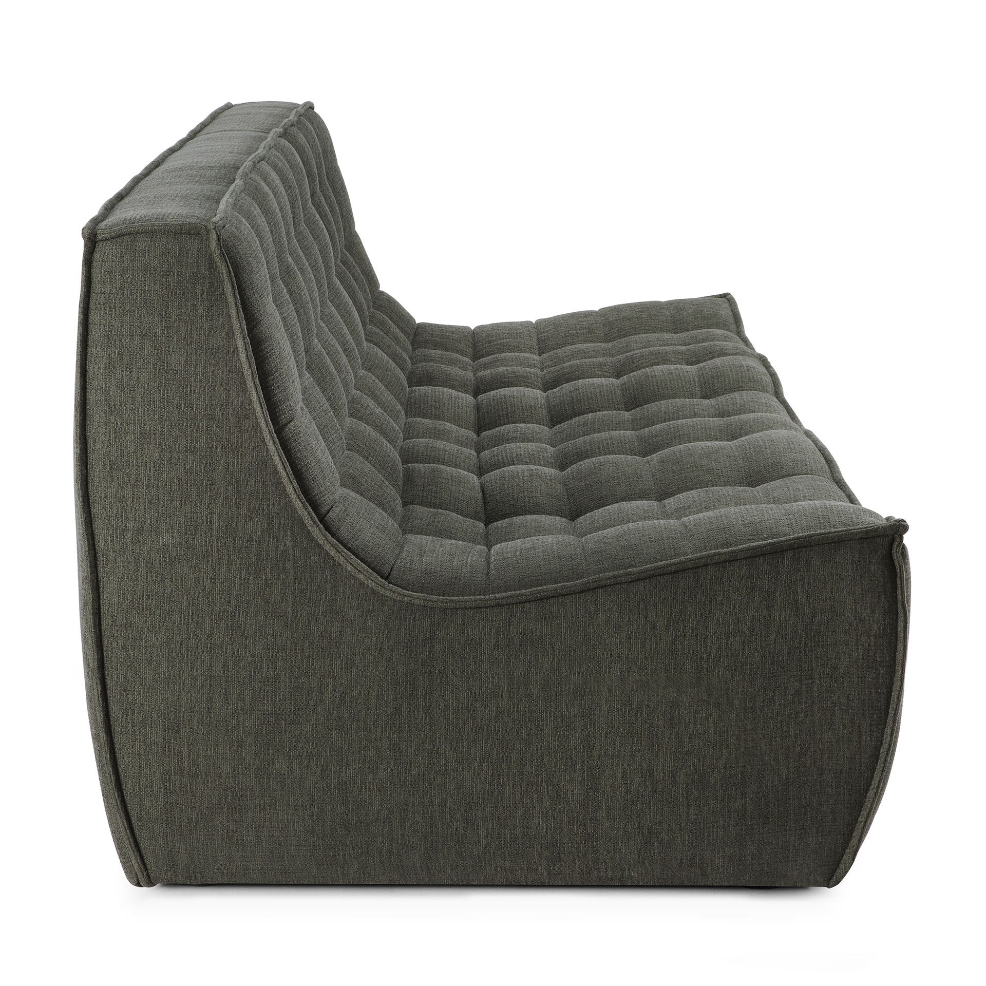 N701 3 Seater Eco Fabric Sofa, Moss - Image 10