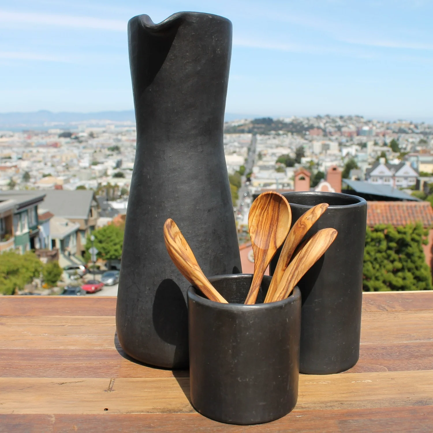 Olive Wood Spoons, Small Set of 4 - Image 3
