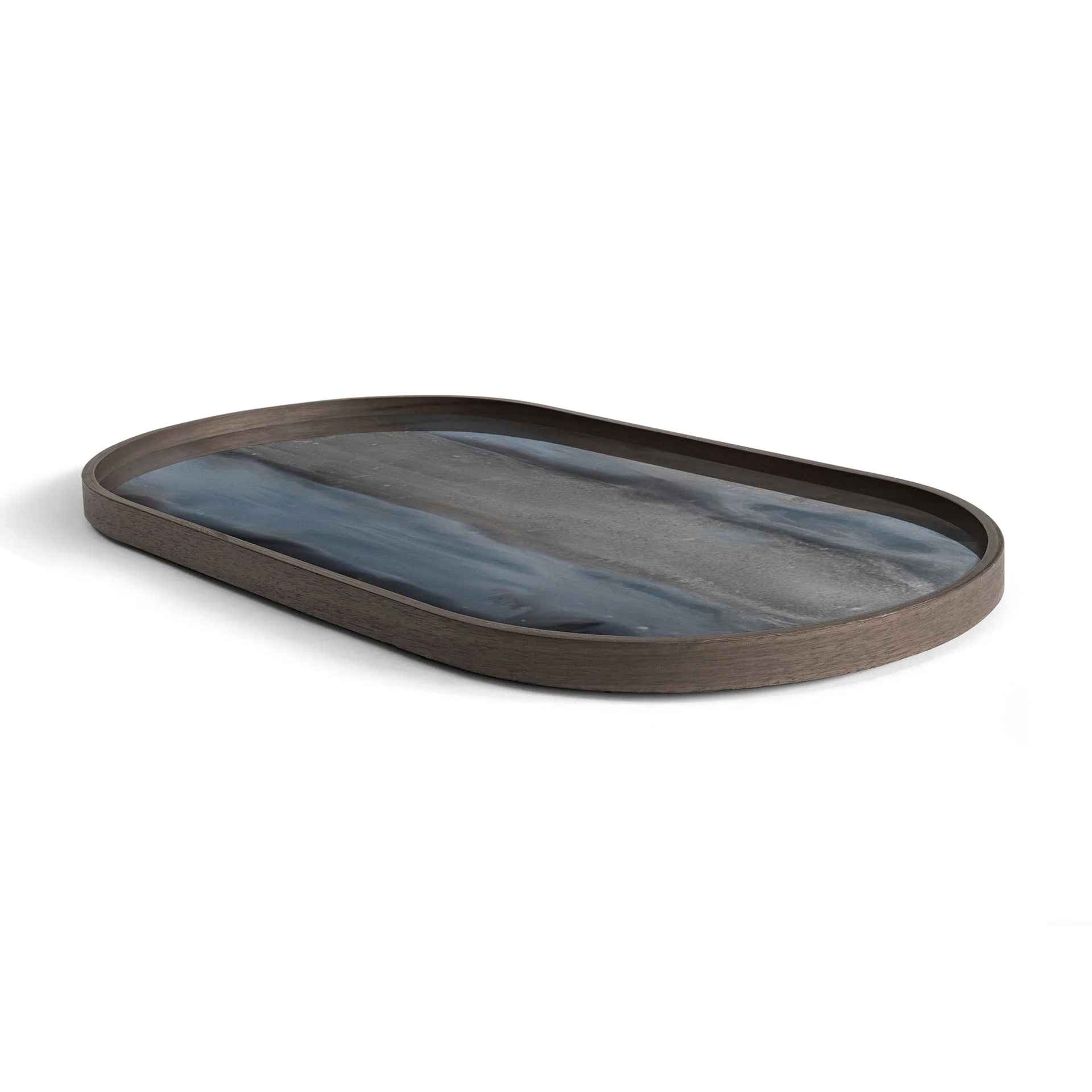 Oblong Graphite Glass Organic Tray - Image 3