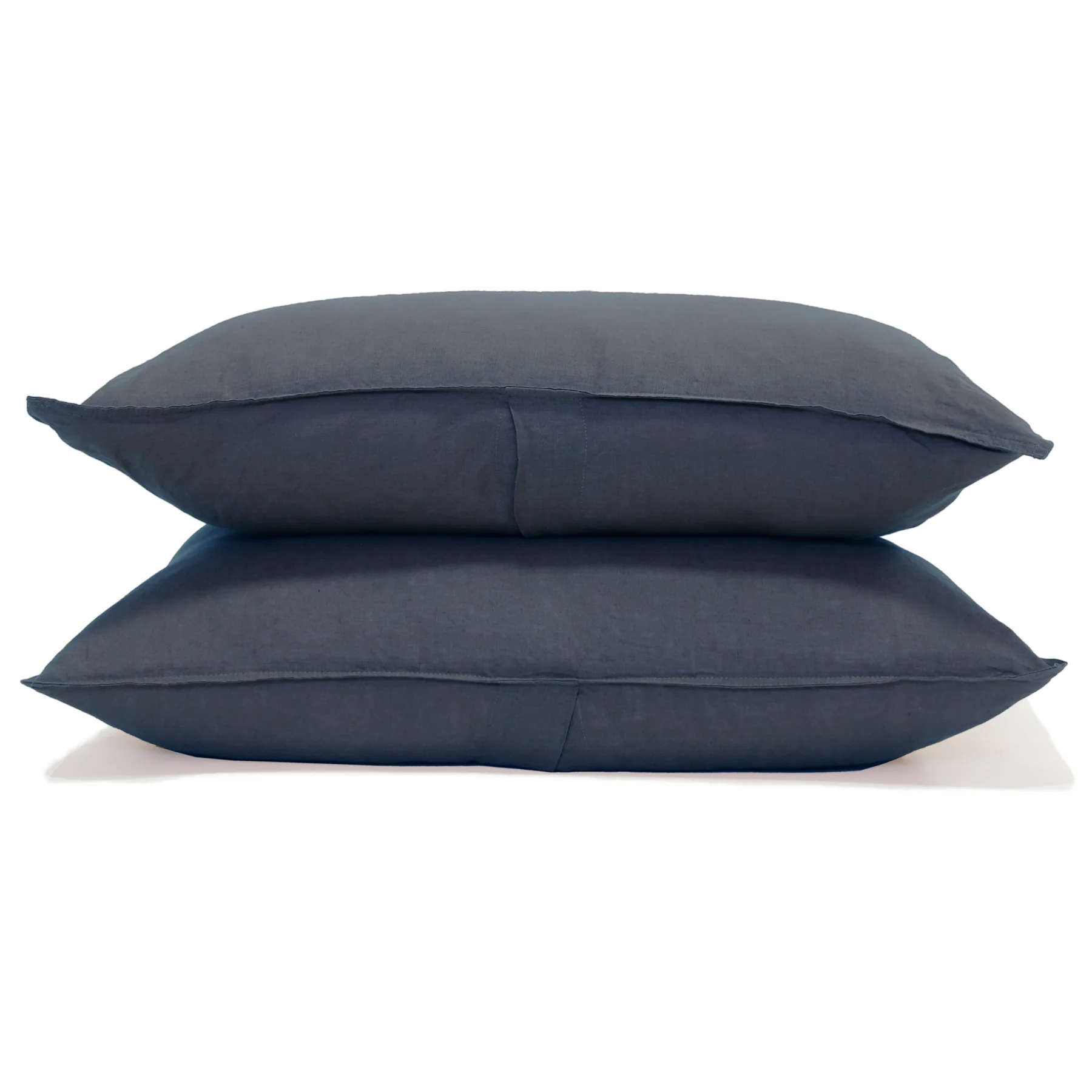 Parker Linen Queen Duvet Set, Navy - Image 3