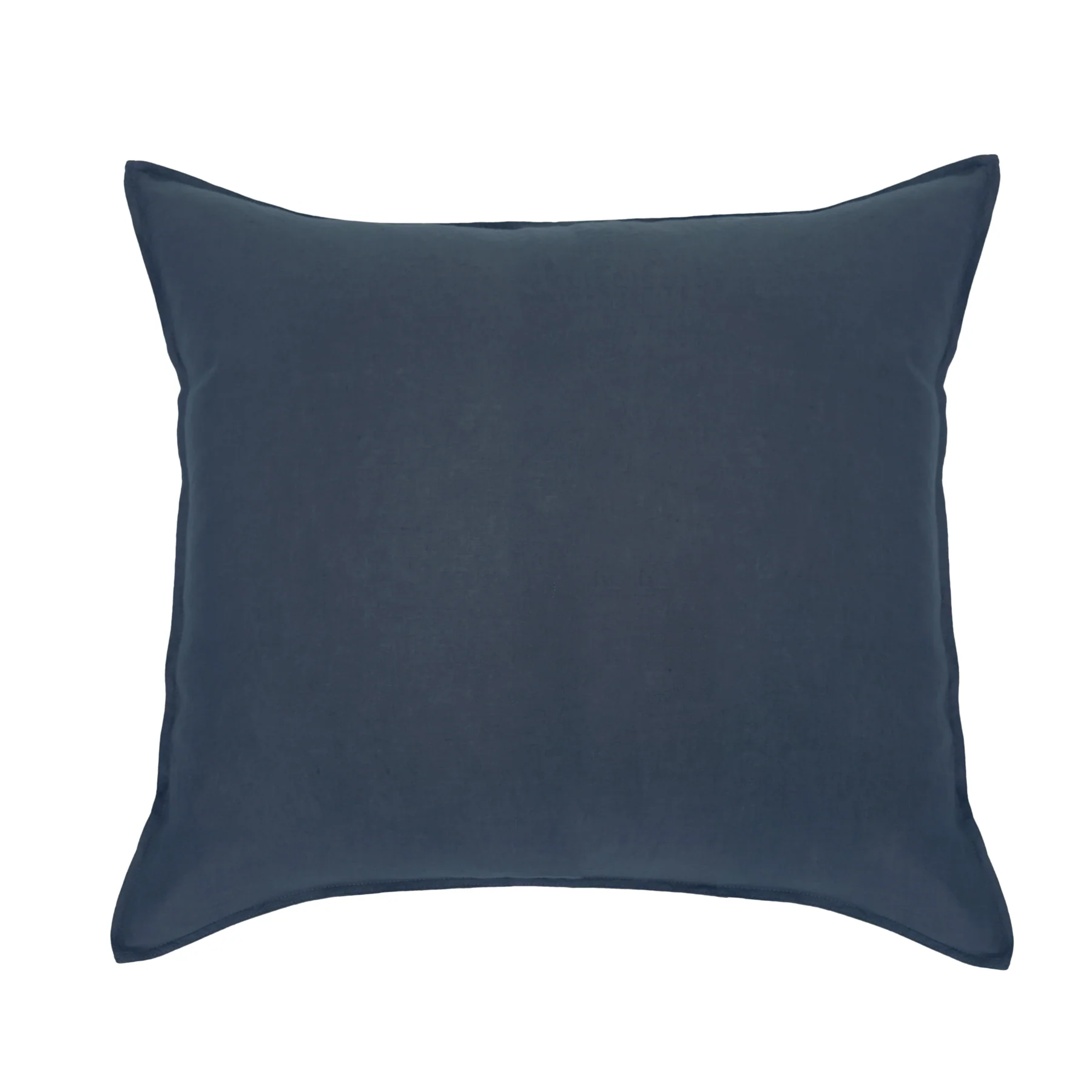 Parker Linen Queen Duvet Set, Navy - Image 4