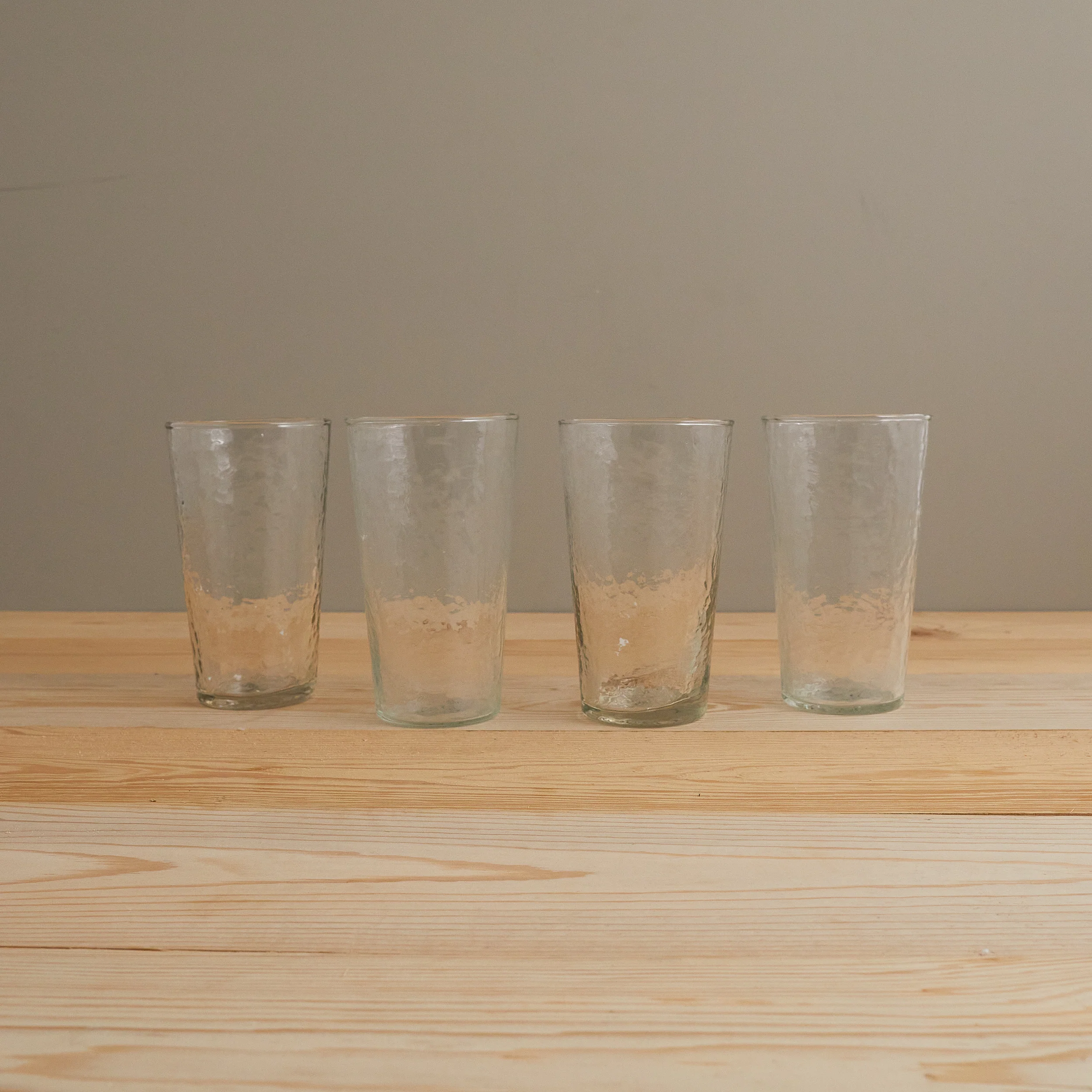 Pebble Glass Tumbler Tall, Set of 4