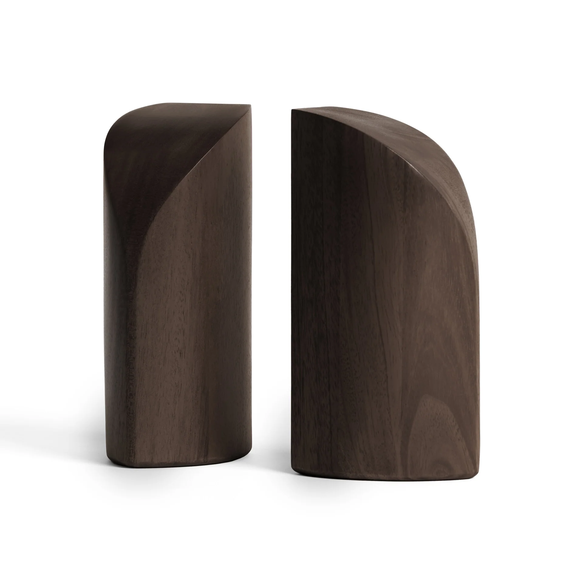Pi Dark Brown Mahogany Bookends, Set Of 2 - Image 9