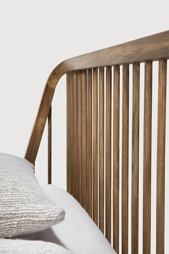 Spindle Solid Reclaimed Teak Bed, King - Image 5