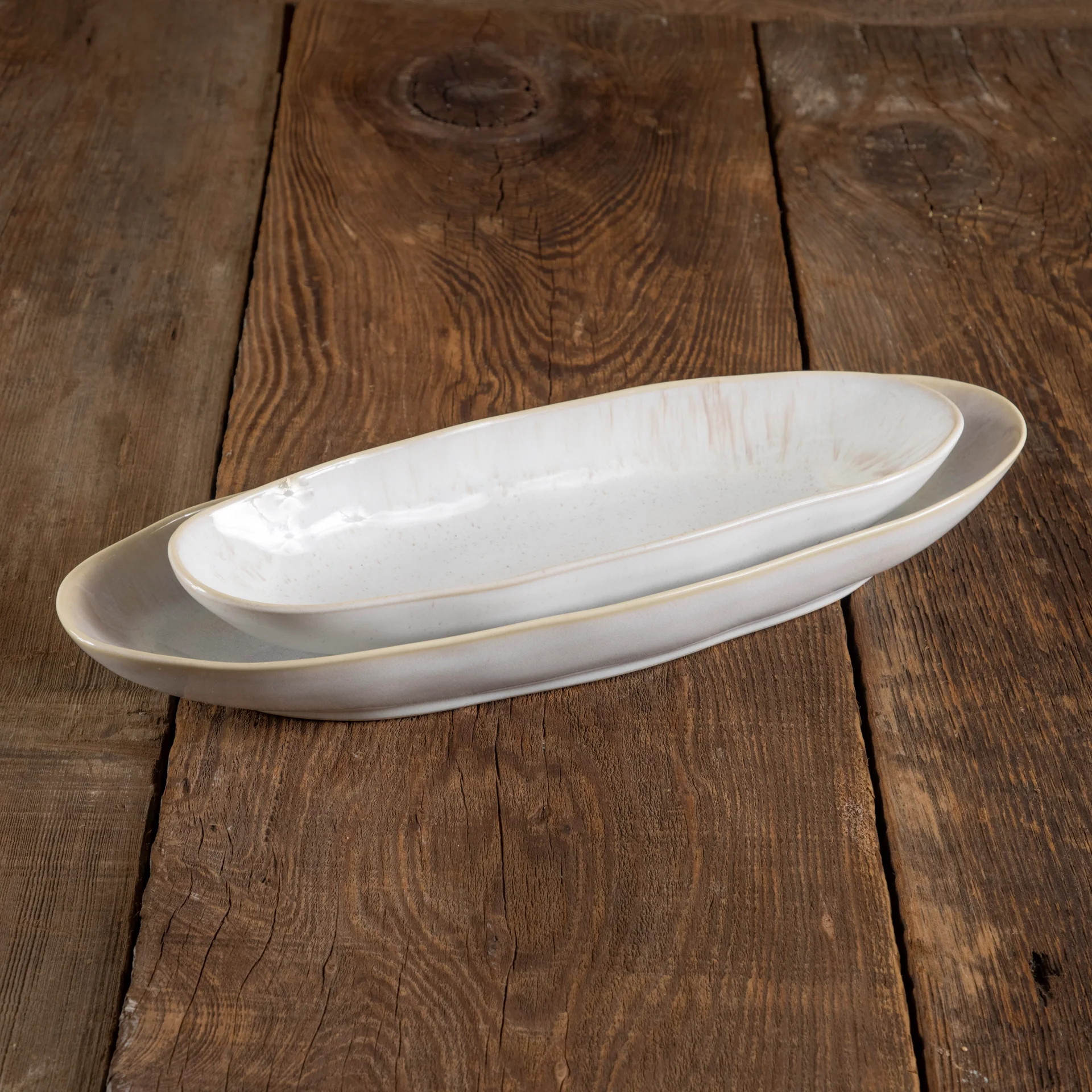 Eivissa Reactive Glaze Oval Platter, Small - Image 4