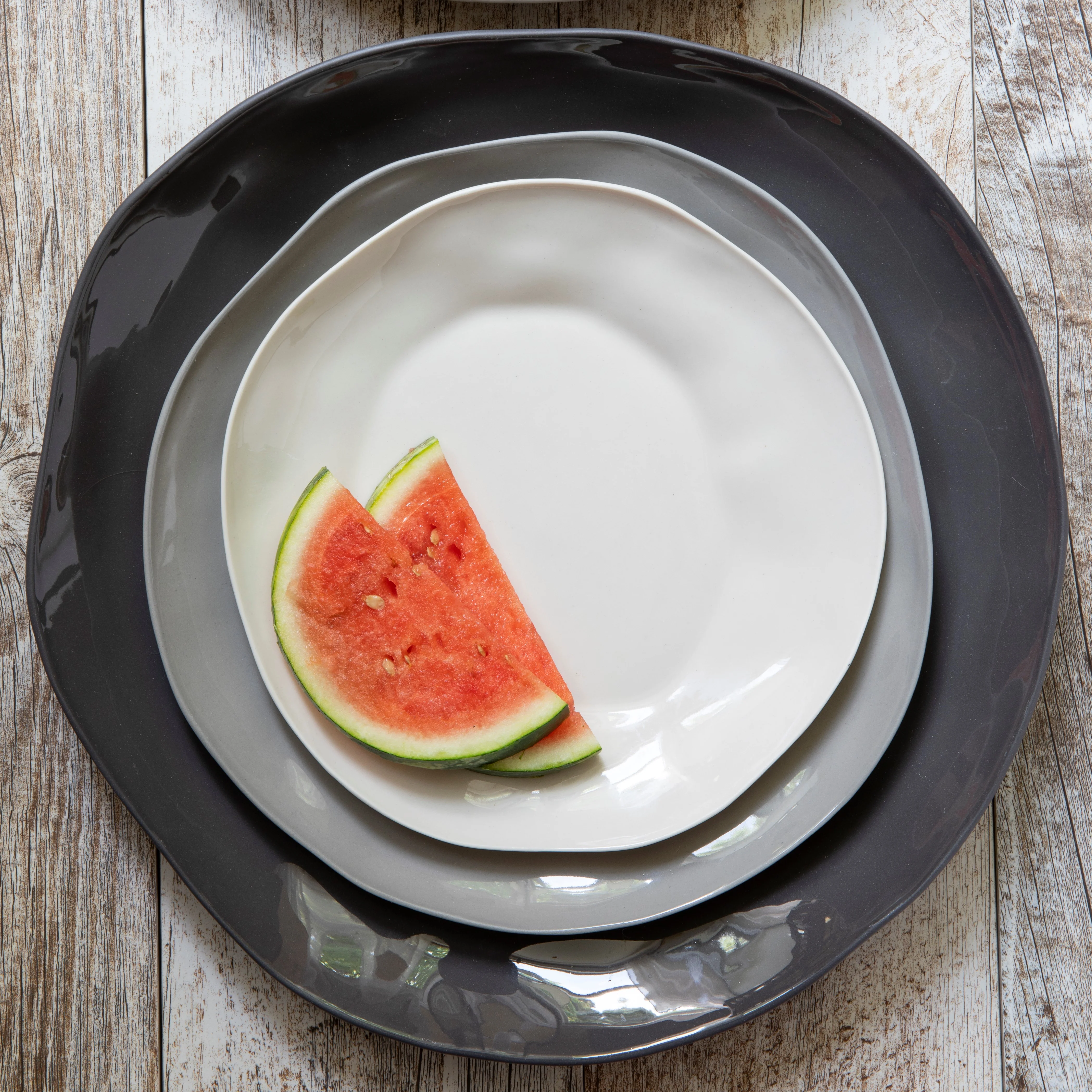 Tam Stoneware Platter, Slate - Image 5