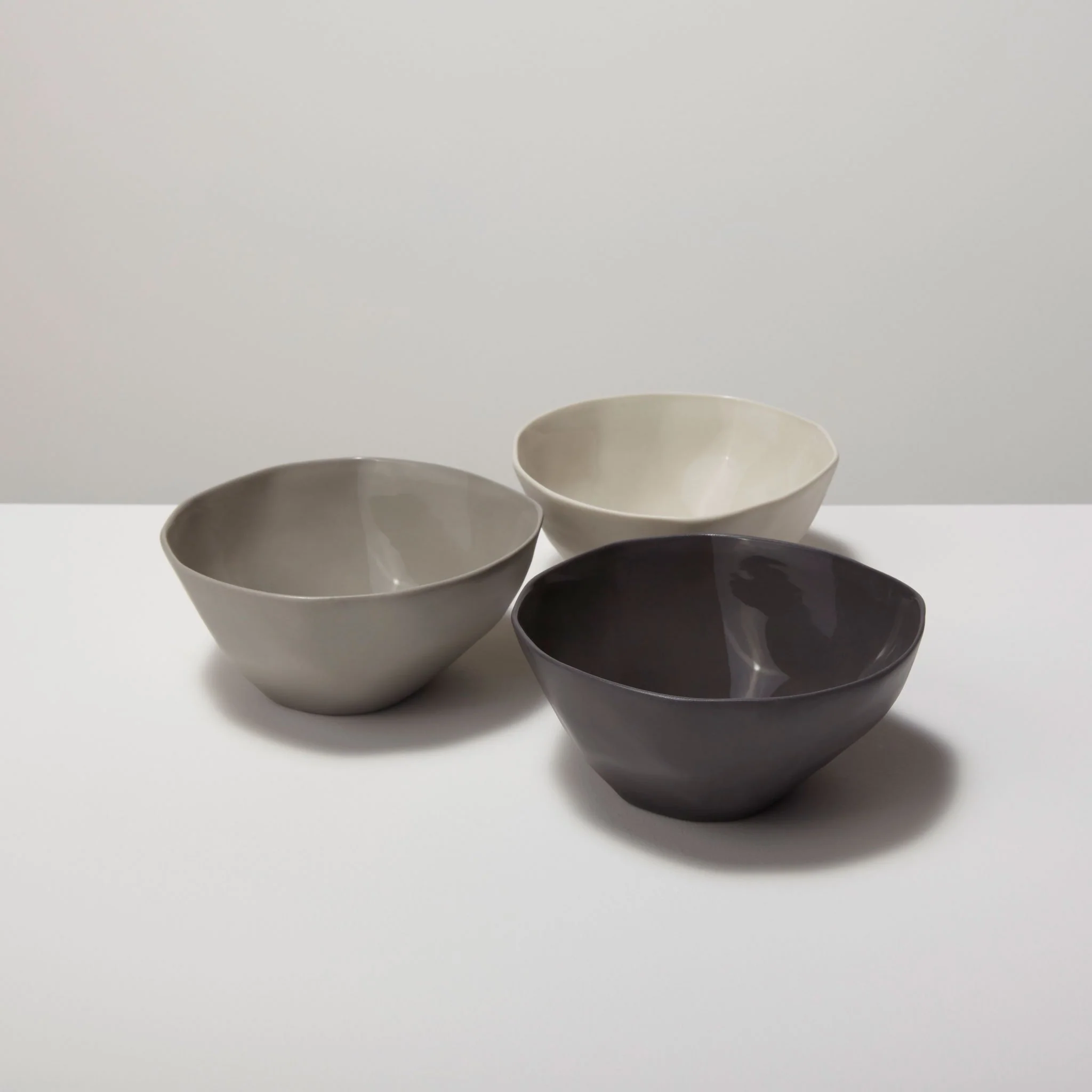 Tam Stoneware Dessert Bowl, Pearl, Set of 4 - Image 6