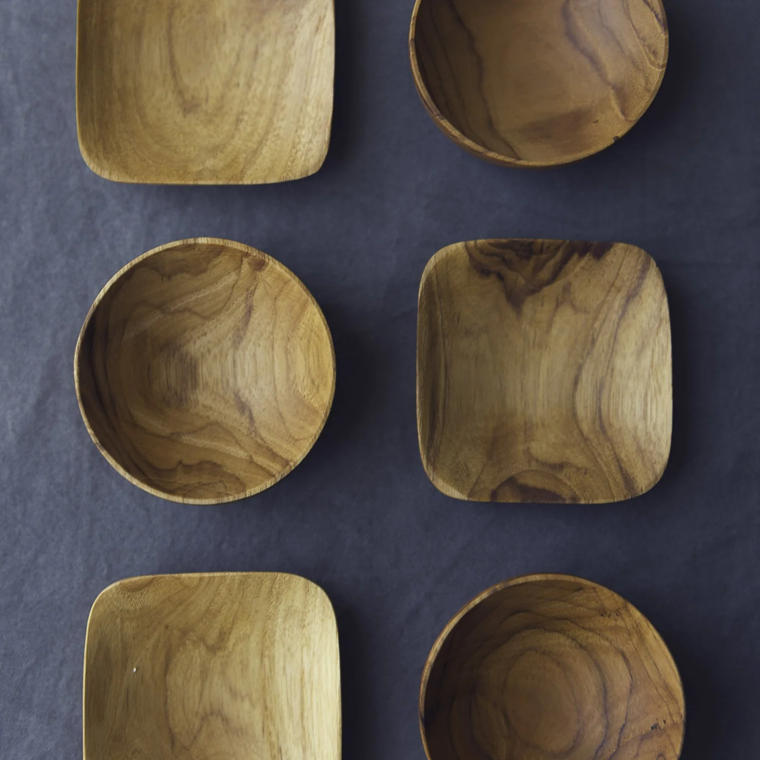 Teak Pinch Bowls, Set of 4 - Image 4