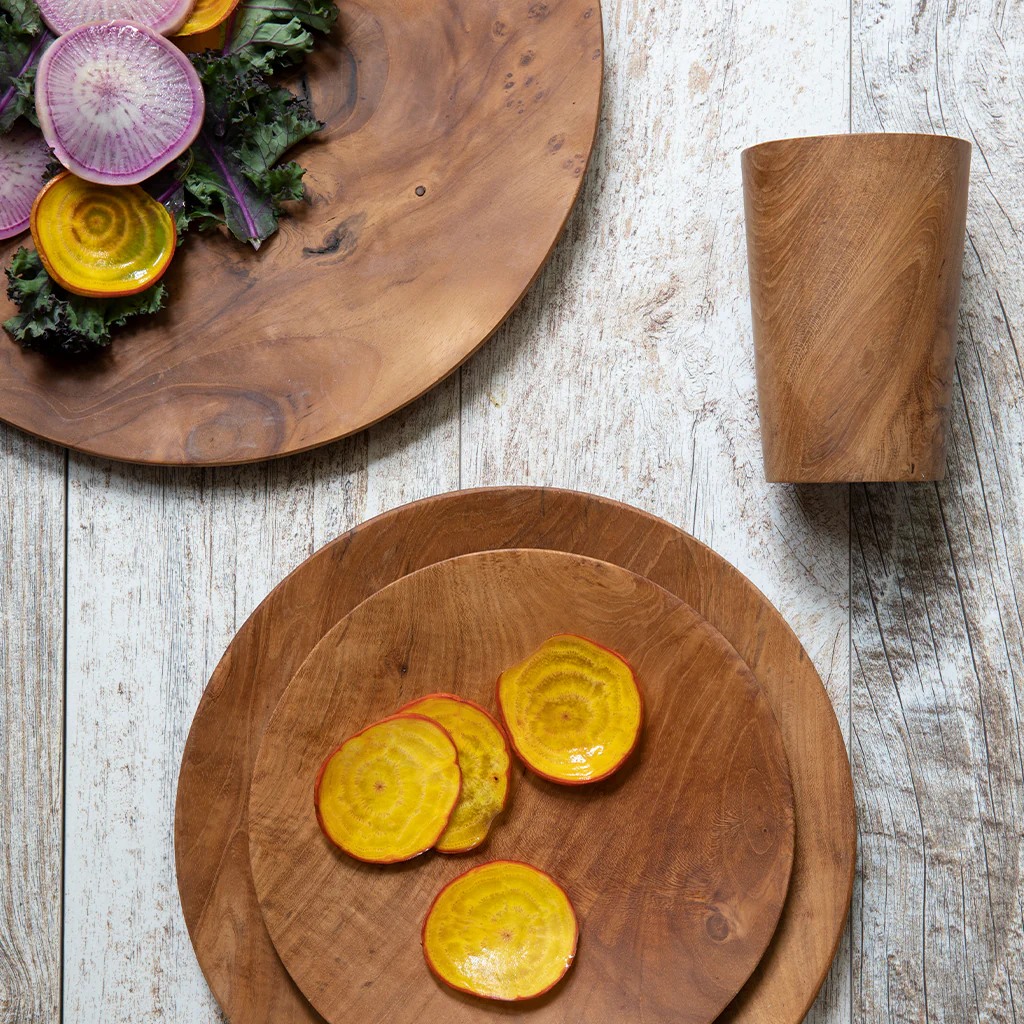Teak Salad Plate - Image 3