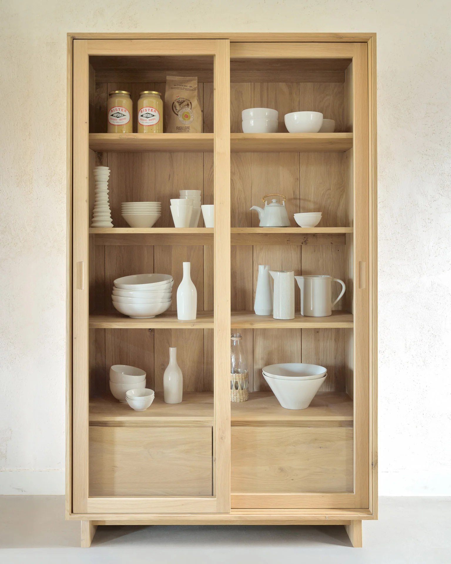Wave Solid Oak Cabinet - Image 2