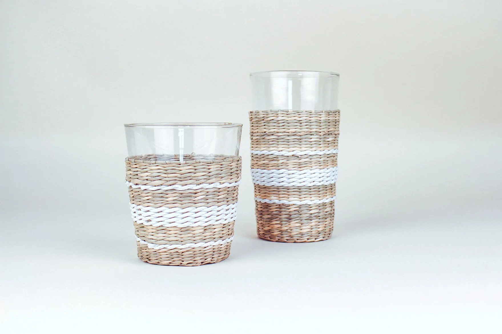 White Seagrass Wide Tumbler - Image 4